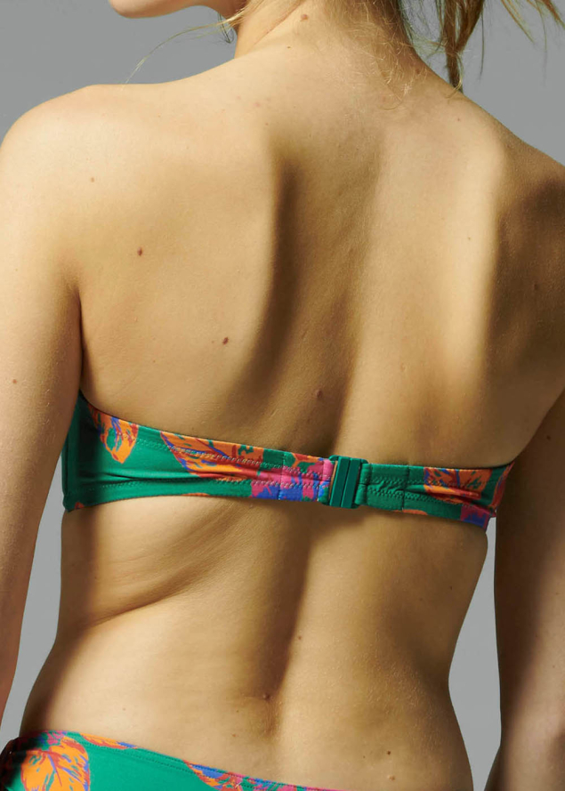 Soutien-gorge Bandeau Maillots de Bain Simone Prle Vert Cactus