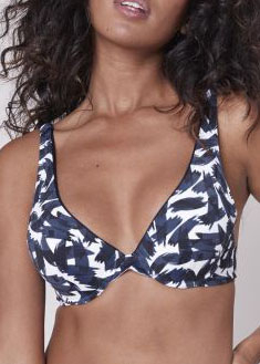 Soutien-gorge Push-up Maillots de Bain Simone Prle Marine Atlantique