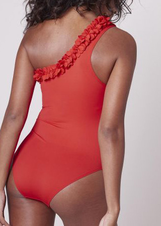 Maillot de Bain 1 Pice Maillots de Bain Simone Prle Rouge Tangerine