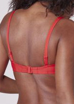 Soutien-gorge Bandeau Maillots de Bain Simone Prle Rouge Tangerine