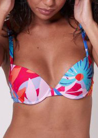 Soutien-gorge Push-up Maillots de Bain Simone Prle Fuschia