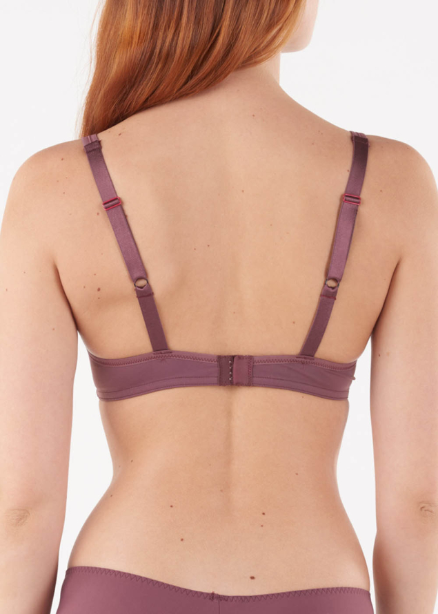 Soutien-gorge Emboitant avec Armatures Maison Lejaby Burgundy