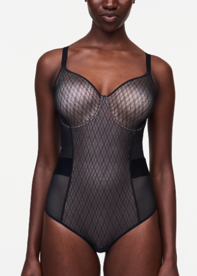 Body avec Armatures Chantelle Noir / Beige