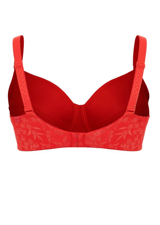 Soutien-gorge Rembourr Ulla Dessous Rouge Coquelicot