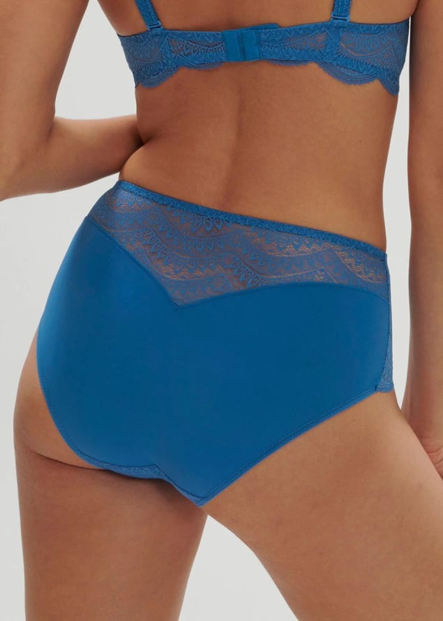 Culotte Taille Haute Simone Prle Bleu Myosotis