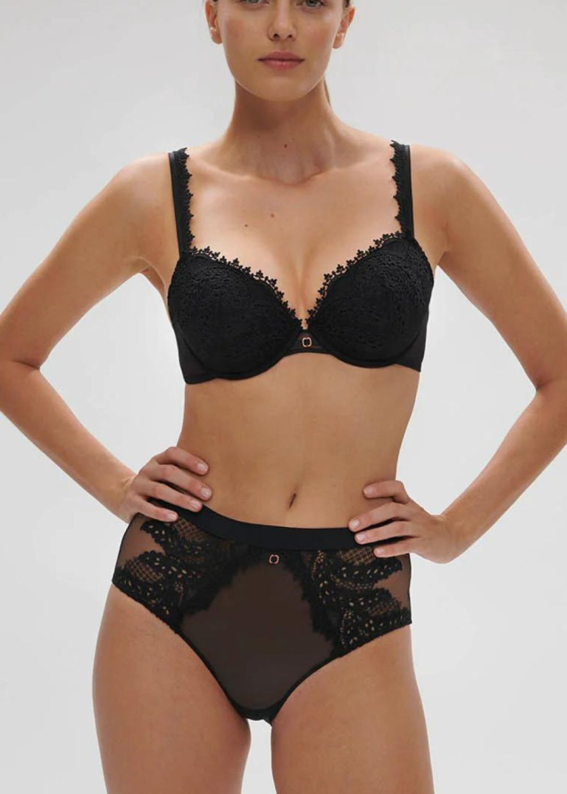 Soutien-gorge Push Up  Armatures Simone Prle Noir