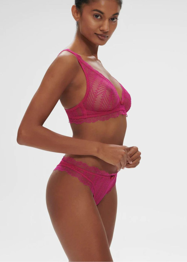 Soutien-gorge Triangle Sans Armatures Simone Prle Rose Hibiscus