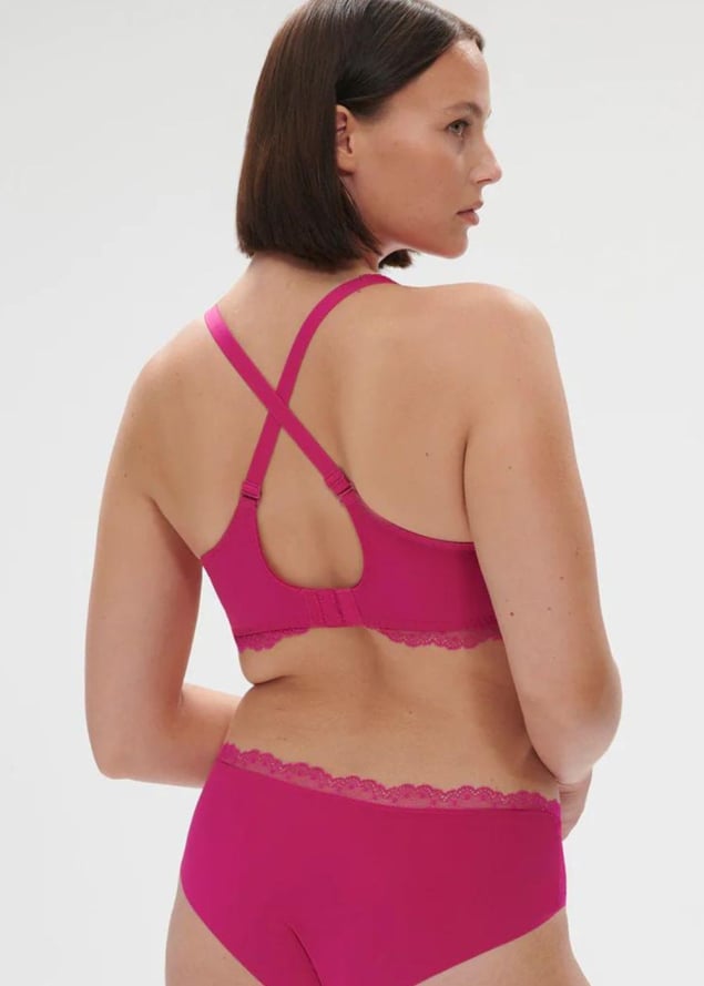 Soutien-gorge Embotant  Armatures Simone Prle Rose Hibiscus