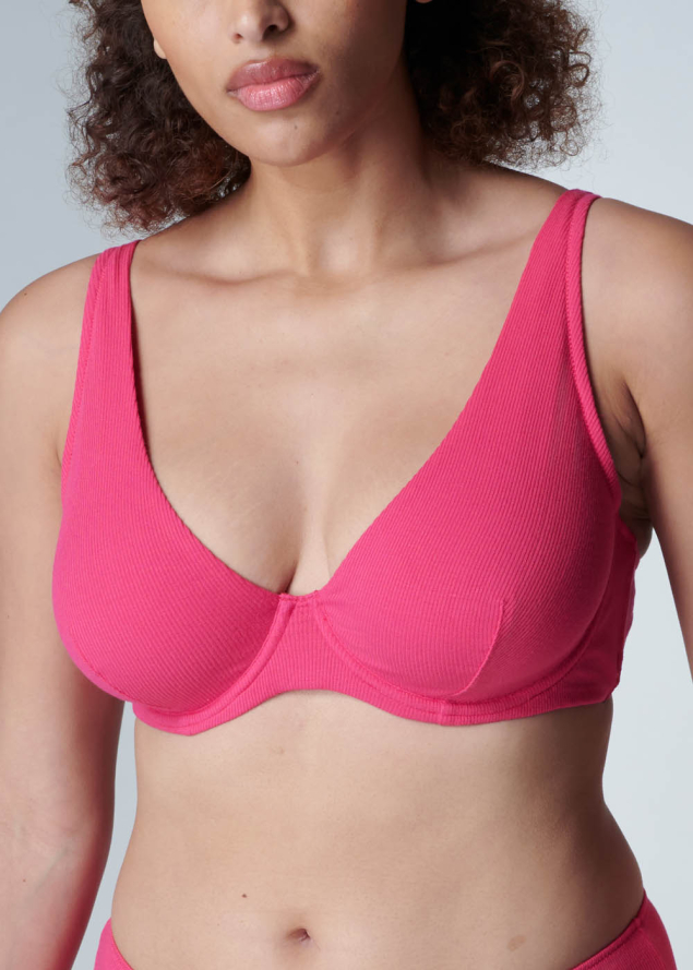 Soutien-gorge Dcollet Plongeant avec Armatures Simone Prle Fuschia