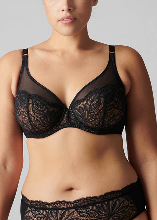 Soutien-gorge  Armatures Dcollet Plongeant Simone Prle Noir