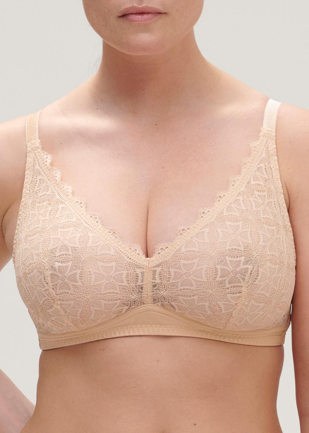 Soutien-gorge triangle sans-armatures Simone Prle Vanille