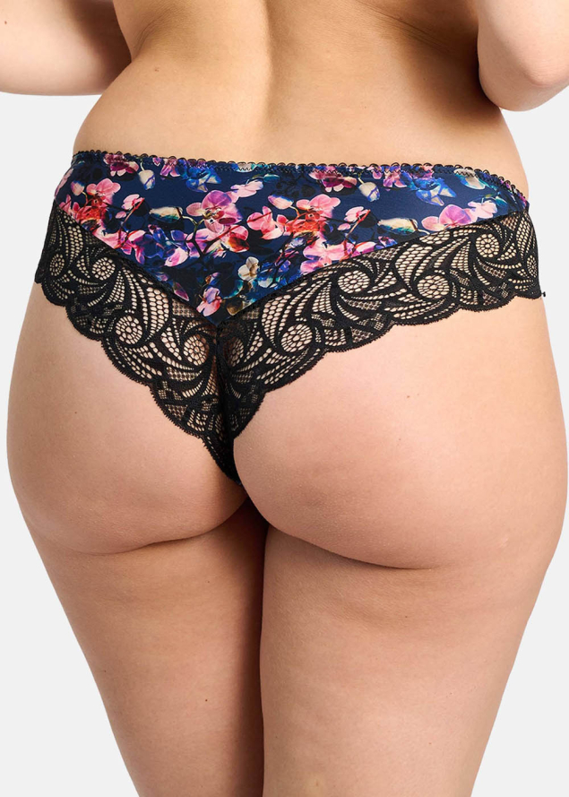 Tanga Sans Complexe Imprim Fleurs d\'Hiver