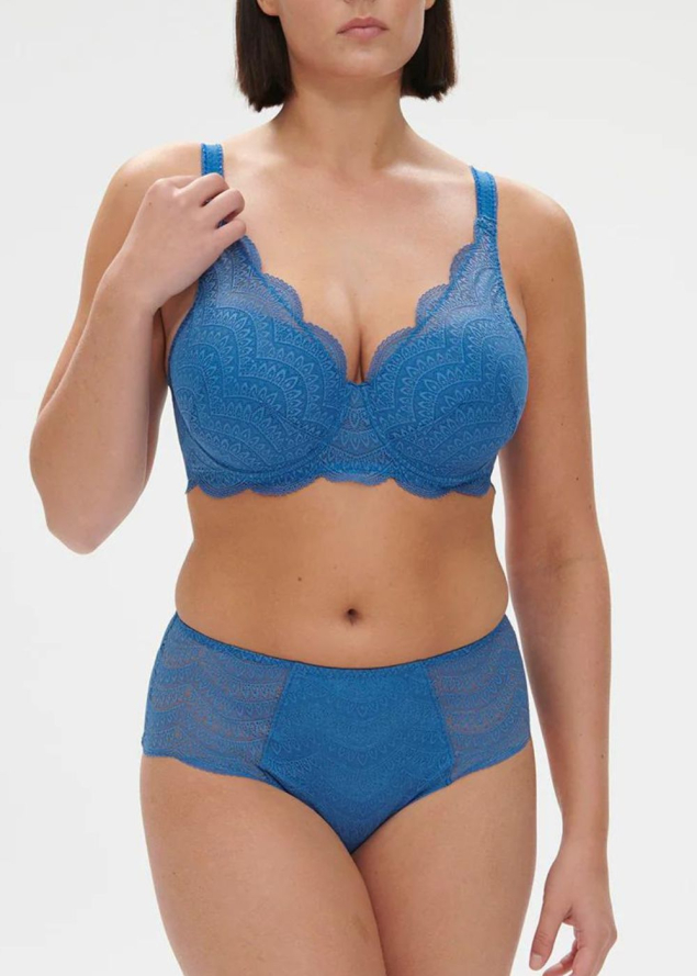 Culotte Taille Haute Simone Prle Bleu Myosotis