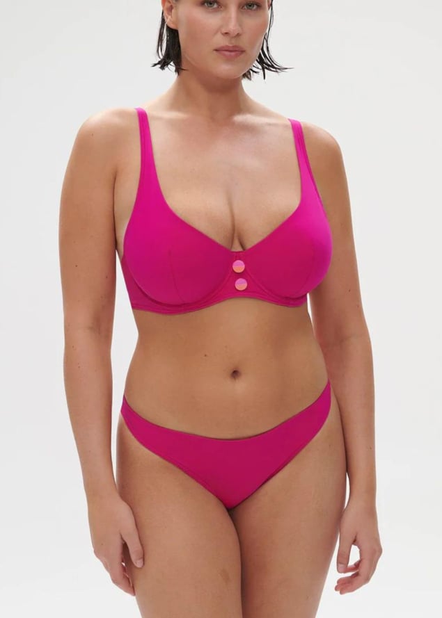 Haut Bikini  Armatures Dcollet Galb Maillots de Bain Simone Prle Rose Hibiscus