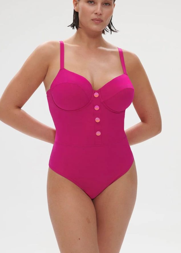 Maillot de bain 1 pice de bain avec armatures Maillots de Bain Simone Prle Rose Hibiscus