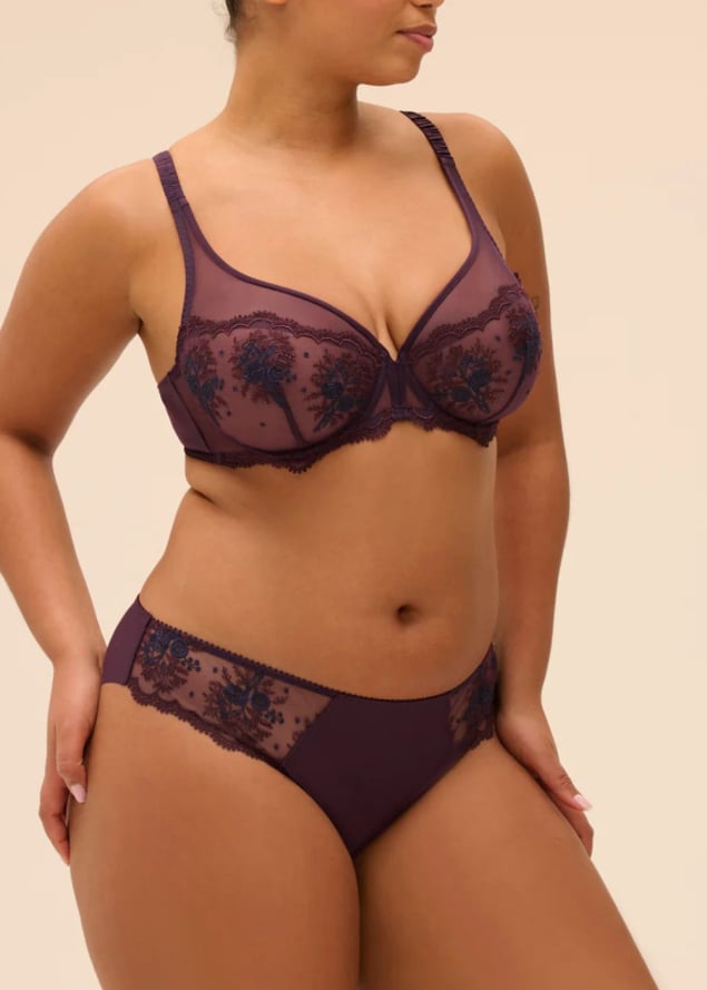 Soutien-gorge avec armature dcollet plongeant Simone Prle
