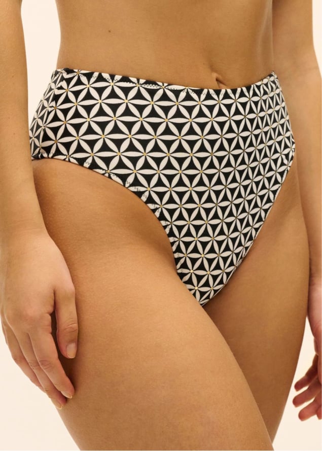 Slip de Bikini Taille Haute Maillots de Bain Freya 