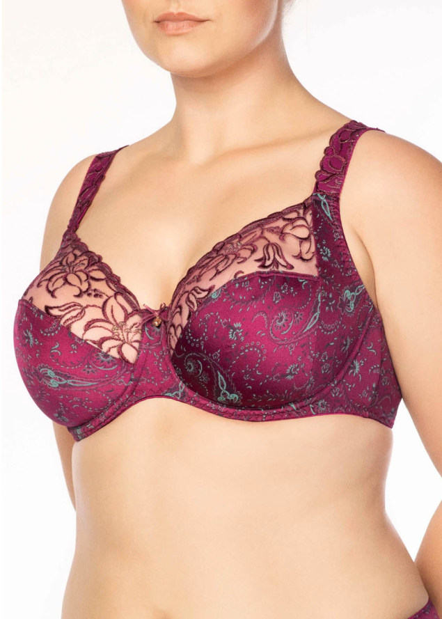 Soutien-gorge Emboitant Ulla Dessous Bourgogne