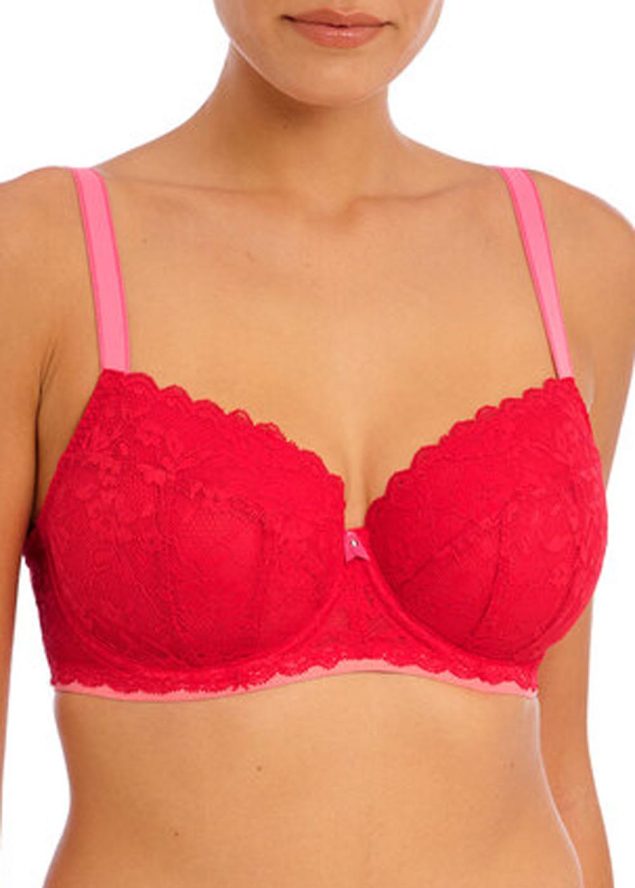 Soutien-gorge balconnet  coques Freya Chili Red