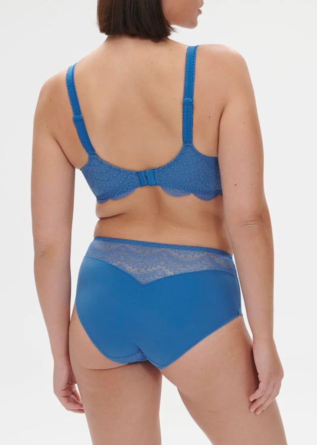 Culotte Taille Haute Simone Prle Bleu Myosotis