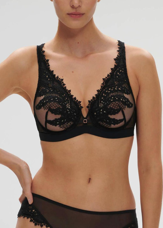 Soutien-gorge Triangle  Armatures Simone Prle Noir