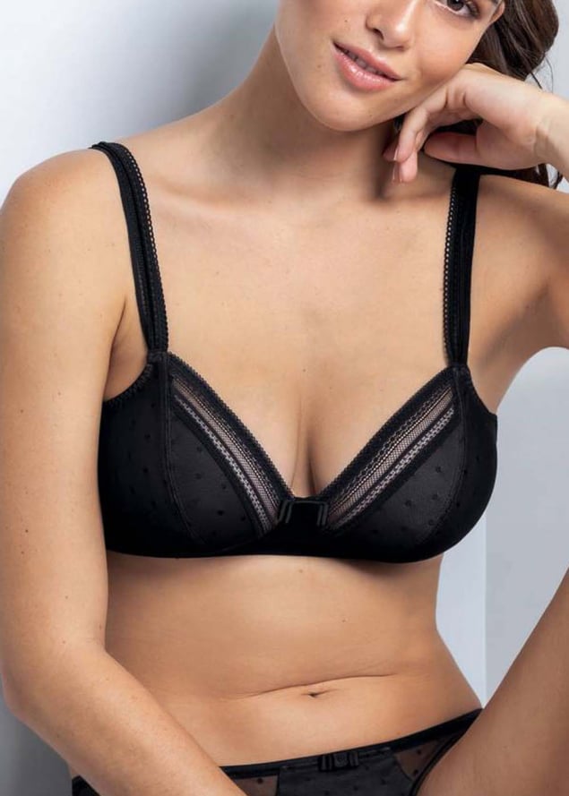 Soutien-gorge Sans Armatures Rosa Faia d'Anita Noir