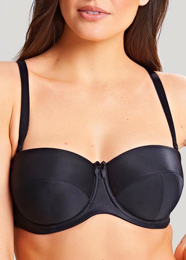 Soutien-gorge Bandeau Bretelles Amovibles Panache Black