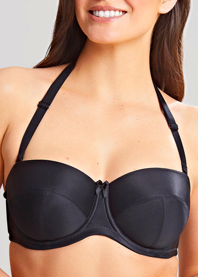 Soutien-gorge Bandeau Bretelles Amovibles Panache Black