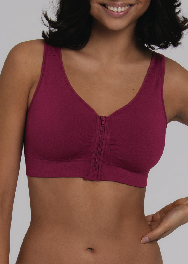 Soutien-gorge pour Prothses avec Fermeture  l'Avant Anita Care  Vin Ros