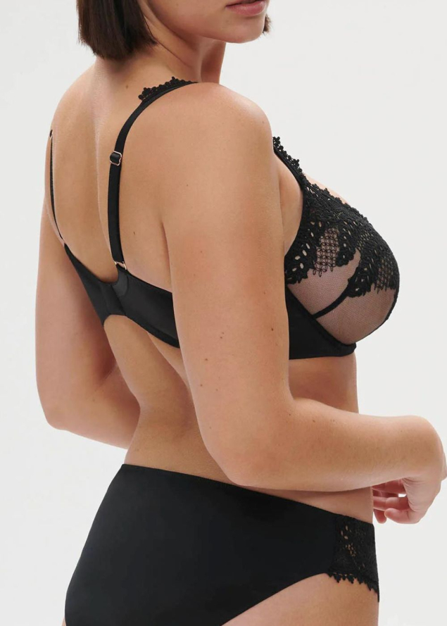 Soutien-gorge Bonnets Profonds  Armatures Simone Prle Noir