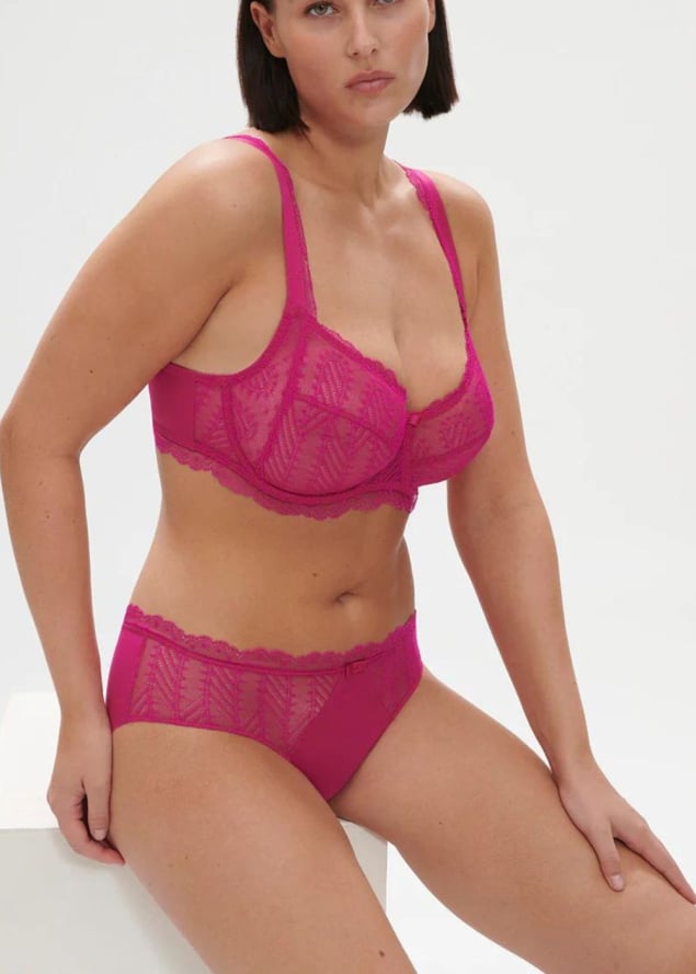 Soutien-gorge Embotant  Armatures Simone Prle Rose Hibiscus