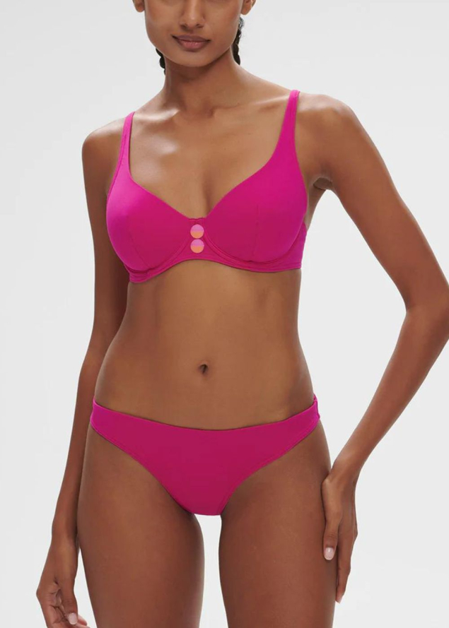 Bas de Bikini slip Maillots de Bain Simone Prle Rose Hibiscus