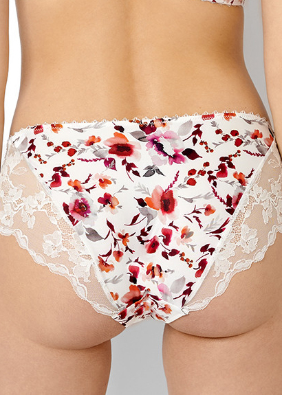 Slip Sans Complexe Imprim Fleur Aquarelle