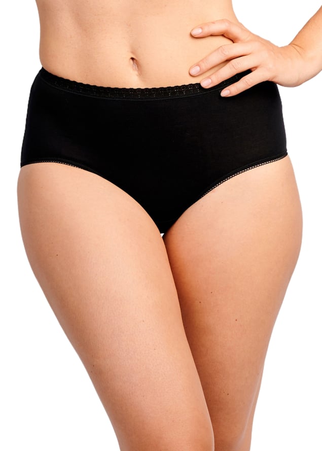 Lot de 2 slips - Midi Sans Complexe Noir