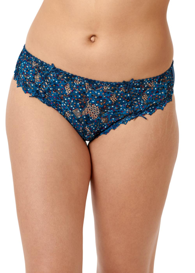 Slip Sans Complexe Imprime Bleu Poseidon