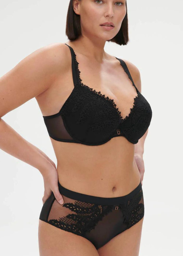 Soutien-gorge Push Up  Armatures Simone Prle Noir