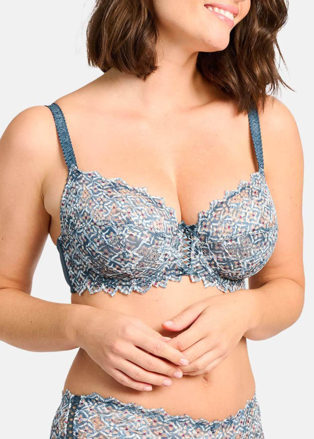 Soutien-gorge Classique Sans Complexe Imprim Graphique Bleu Orion