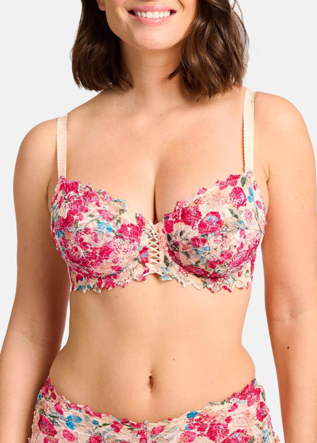 Soutien-gorge Classique Sans Complexe Imprim Floral Pastel