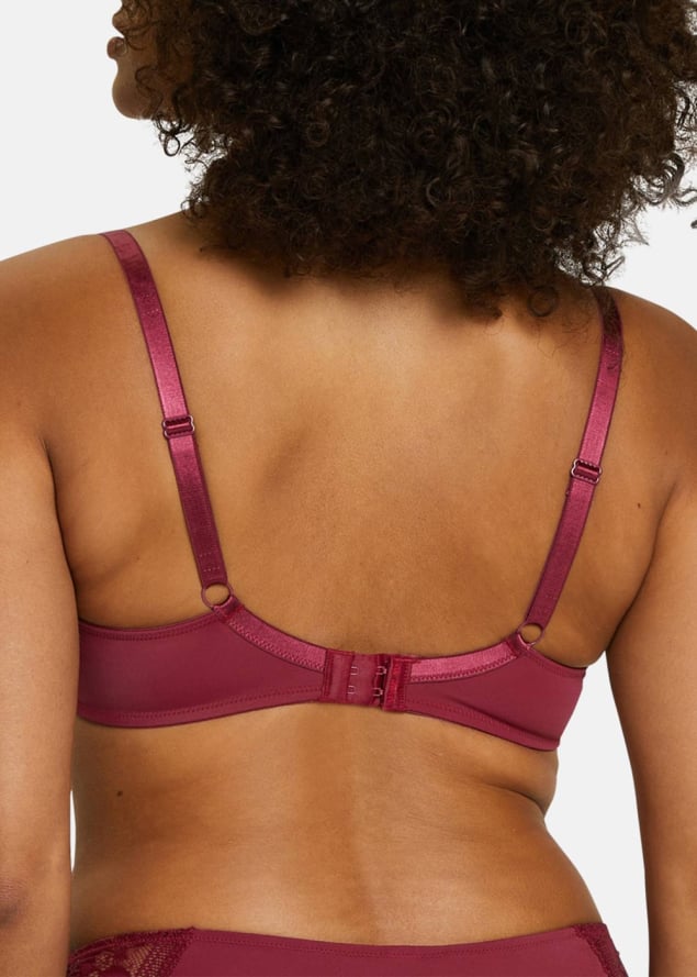 Soutien-gorge Embotant  Armatures Sans Complexe Rouge Rhododendron