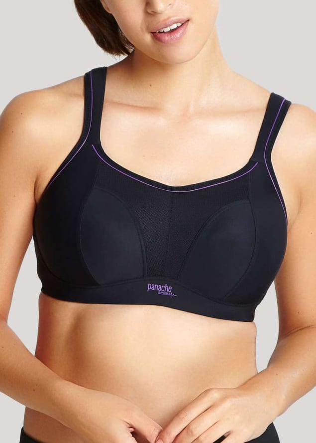 Soutien-gorge Sans Armatures Panache Sport  Noir