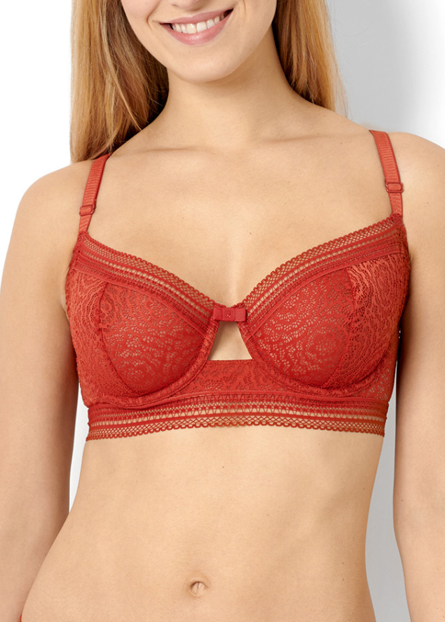 Soutien-gorge Corbeille Armatures Sans Complexe Cuir Roux