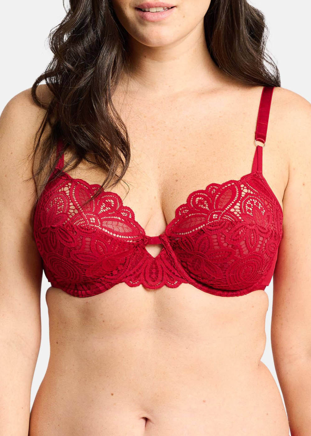 Soutien-gorge Corbeille  Armatures Sans Complexe Rouge Jester