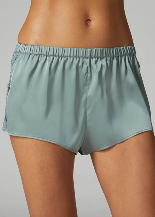 Short Simone Prle Vert Velours