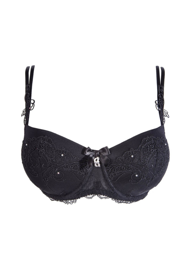 Soutien-gorge Coqu Bonnets Profonds avec Armatures Lise Charmel Noir Diamant