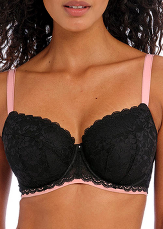 Soutien-gorge balconnet  coques Freya Black