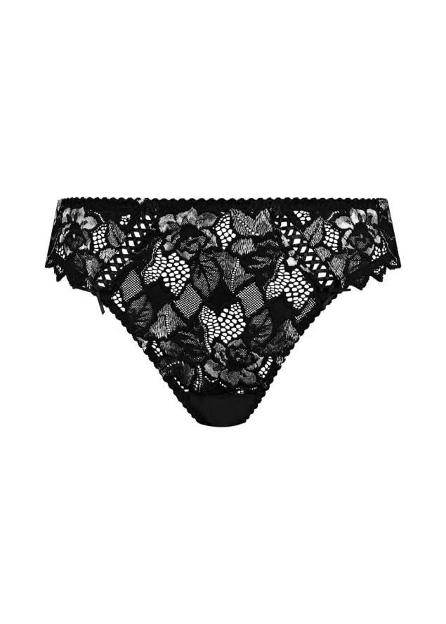 Tanga Sans Complexe Noir Gris Blanc