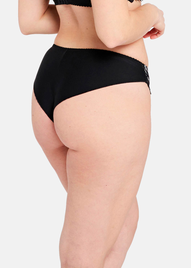 Tanga Sans Complexe Noir Gris Blanc