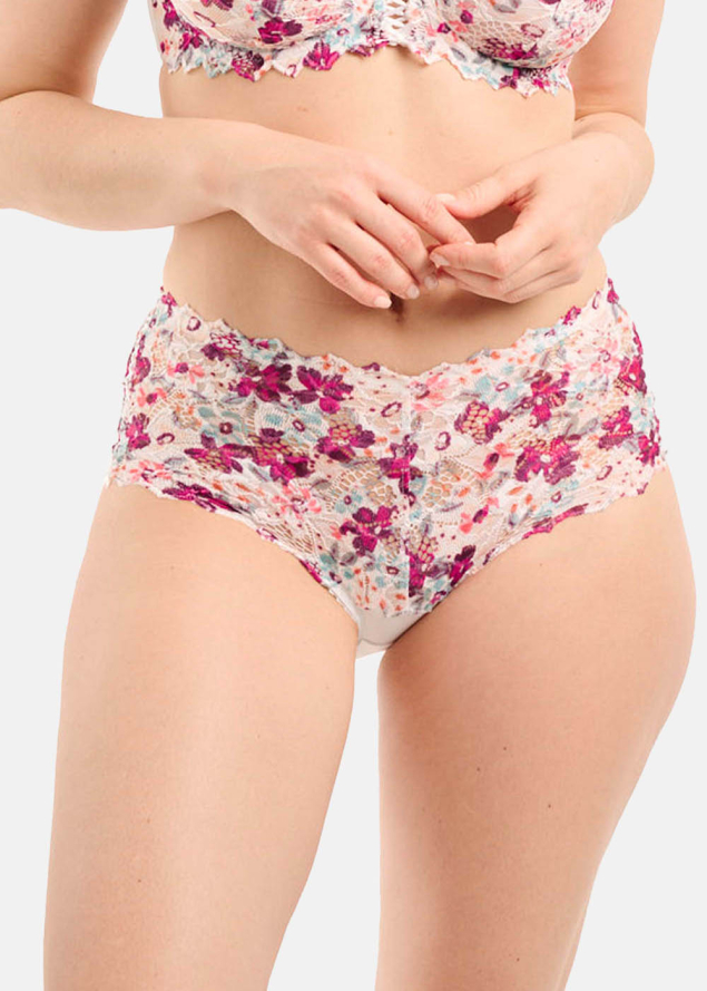 Culotte Sans Complexe Imprim Fleurs Rouge Perse