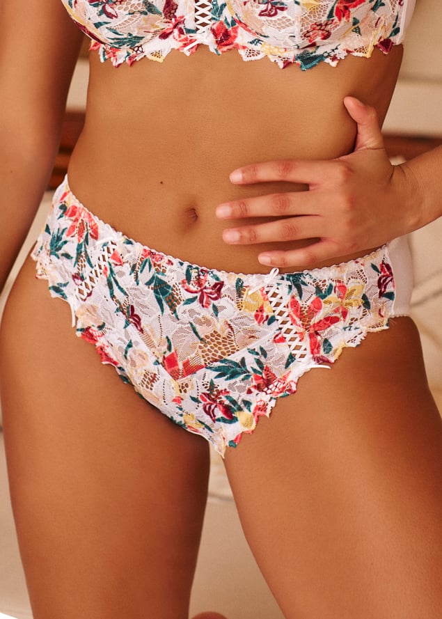 Slip Sans Complexe Imprim Floral Magnolia