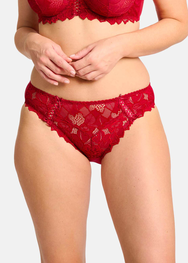 Slip Sans Complexe Rouge Perse